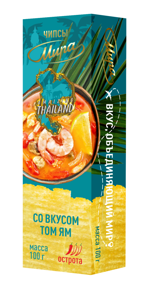 Чипсы картофельные «Мира» со вкусом том-ям