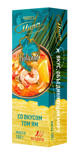 Чипсы картофельные «Мира» со вкусом том-ям